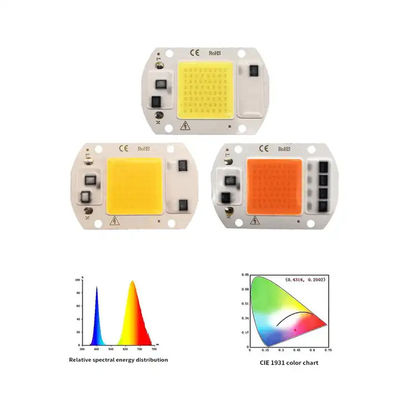Chip LED COB de espectro completo prático 50W 100W para lâmpada de crescimento de plantas de interior