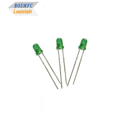 3mm dip led Luz verde LED Diodo emissor de luz 5V comprimento de onda 520nm-535nm