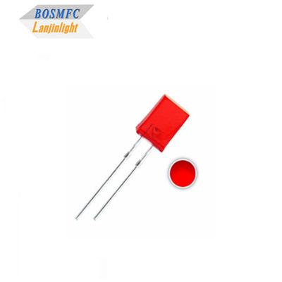 1.8V-2.4V LED Red Through Hole LED 2x5x7mm Diodo LED de iluminação interior