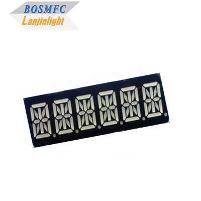 0.39&quot; 16 segmentos LED Display 6 dígitos Super Vermelho Cor 49x15x8mm