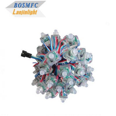 Luzes de corda de pixel RGB em cores