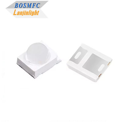 Ângulo de visão pequeno 30 graus 60 graus 6000mcd azul 2835 SMD LED com lente de cúpula para sinalização de trânsito LED
