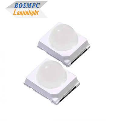 0.2w 60mA Alto brilho 20.000mcd Verde 2835 SMD LED 30 graus Diodo de lente de cúpula para faróis de trânsito