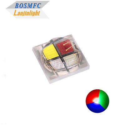 LED SMD de alta potência 5050 RGBW com base cerâmica 4*1W &amp; 4*3W Configuração de luz branca 6000K