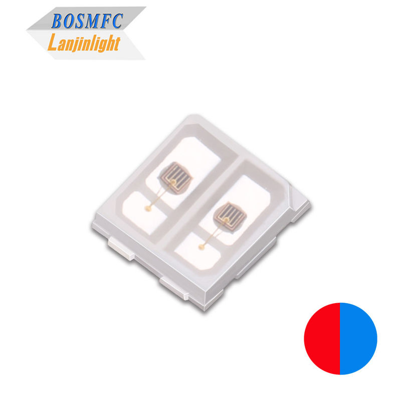 Bi Color SMD LED 3030 Luz Vermelha e Azul Diodo de Luz Multifunção