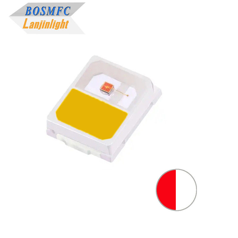 Estabil 0.2W 2835 SMD LED Dual Color vermelho &amp; branco quente CCT2700-3200K Anti-estático Chip LED brilhante