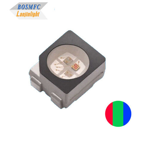 RGB SMD 3528 4 Pins Vermelho Verde Azul PLCC4 Tricolor Display Prático LED