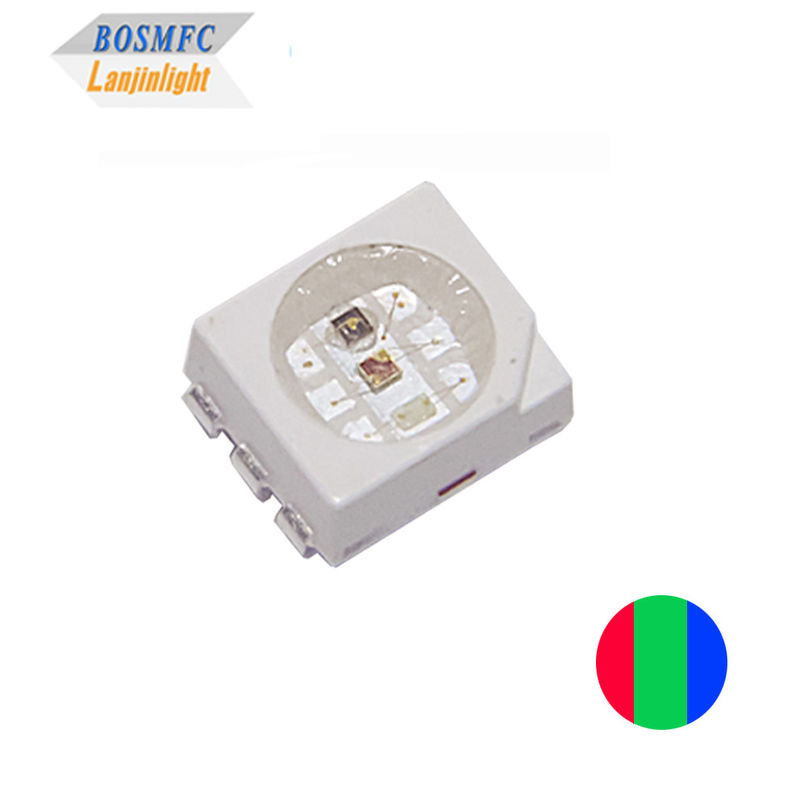 2835 SMD LED RGB anti-estática 0,6W Tricolor LED para iluminação doméstica inteligente