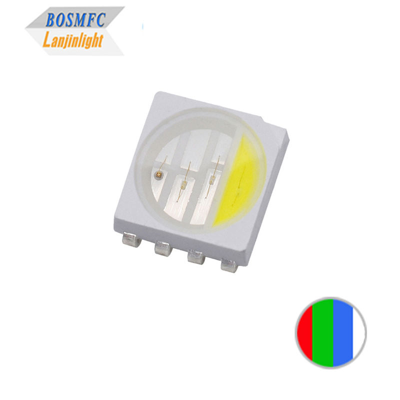 5050 RGBW RGB SMD LED Diodo 5054 20mA Para Faixa LED Multicolor