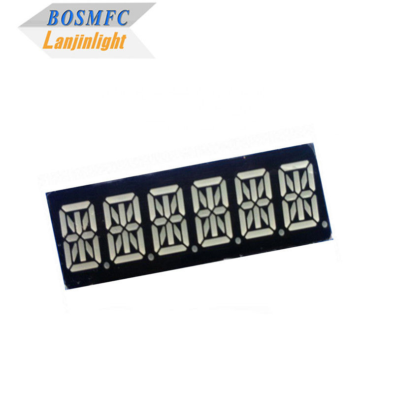 0.39&quot; 16 segmentos LED Display 6 dígitos Super Vermelho Cor 49x15x8mm