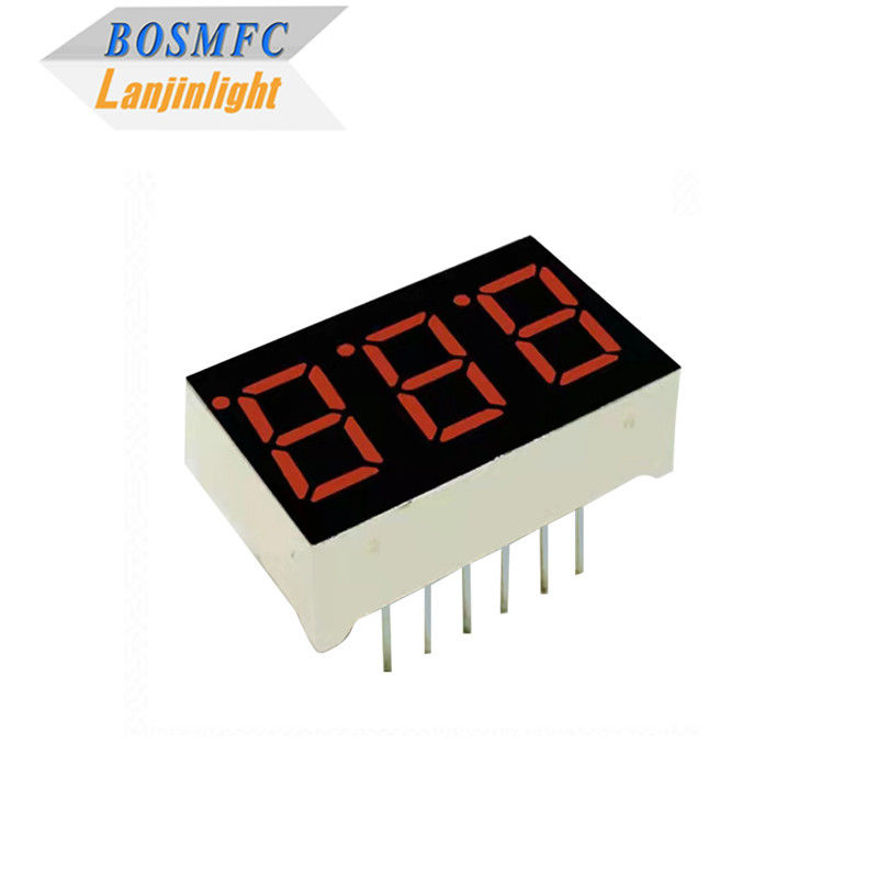 20mA 7 Segmento LED Display 3 dígitos 0,28 polegadas 0,56 polegadas Durável