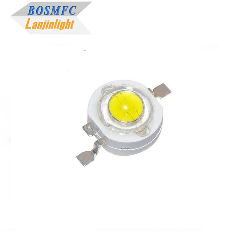 1W 140ml de alta potência LED Chip Lâmpada de contas 3W Super Branco Para Flash Light