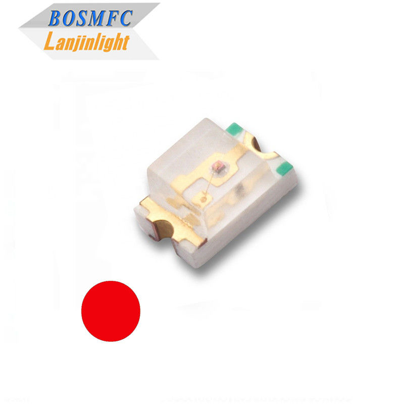 Prático LED SMD superior 0805 Luz vermelha 0,06W Para iluminação interna