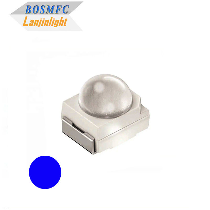 Multiscene 3528 SMD LED Dome Lens 60 graus luz azul para luz do carro