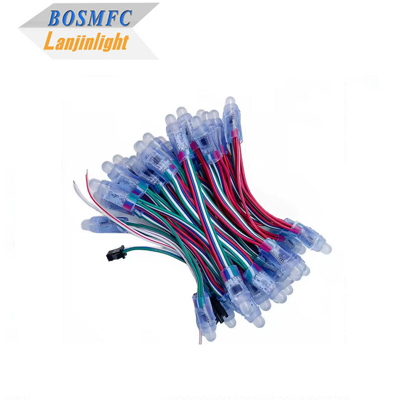 Fábrica de cores completas Programável DC5V WS2811 RGB Pixel Light String IP68 à prova d'água 9mm 12mm Led String