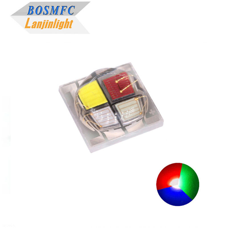 LED SMD de alta potência 5050 RGBW com base cerâmica 4*1W &amp; 4*3W Configuração de luz branca 6000K