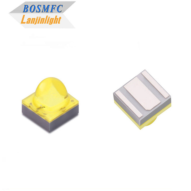 Alta Potência 1-3W Luz Vermelha / Verde / Azul / Branca / Amarela 2525 SMD LED Diodo Dome Lente Para Luz de Carro