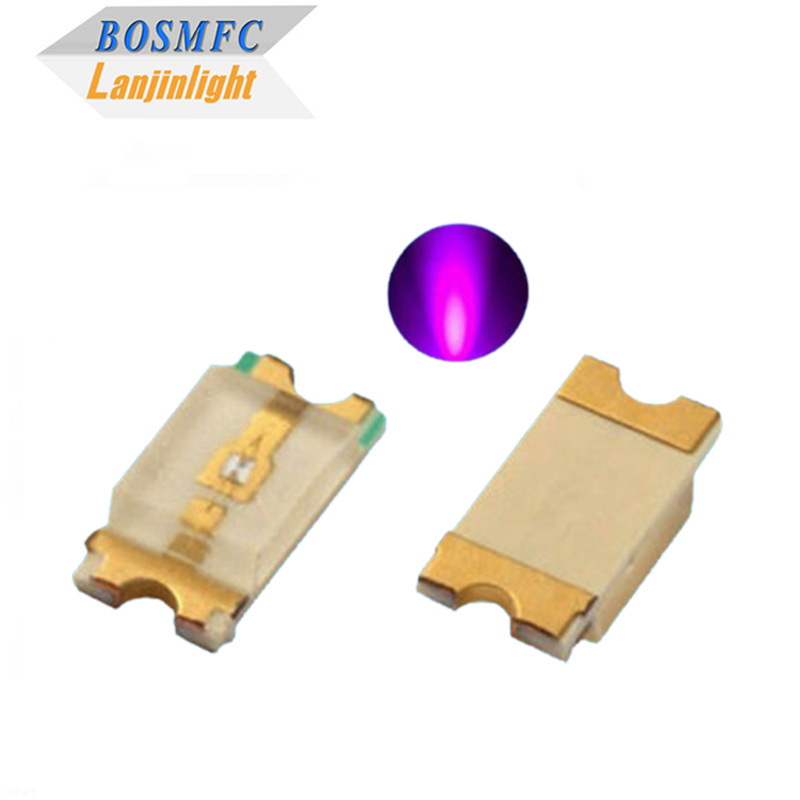 LED SMD 0805 385nm tamanho 2012 diodo emissor de UV 405nm para lâmpada anti-mosquito