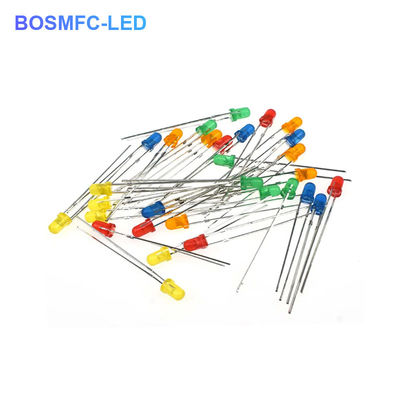 3mm através de buraco LED todas as cores F3 mergulho LED Prático para iluminação interior