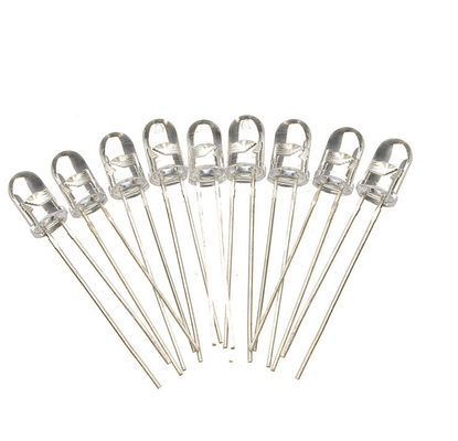 Cabeça Redonda 5mm Ultravioleta LED 385nm 395nm luz UV Lente clara de água para lâmpada de mosquito