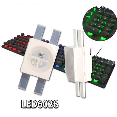 OEM ODM Alta luminosidade embutida em IC SK628 RGB 6028 Smd LED Chip Emitting Diode para teclado mecânico de jogos