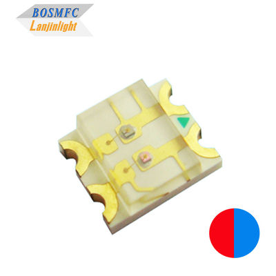 Dual Color 1206 SMD LED Surface Mount 3216 Chips de Luz Vermelha e Azul