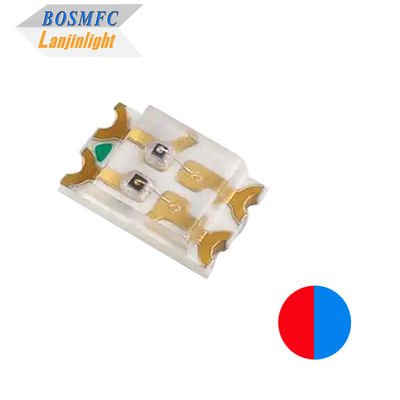 Bi Color SMD LED 0805 vermelho e azul cores duplas 0,06W chips Ultra Bright