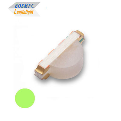 20mA LED de visão lateral estável SMD 1206 Verde 570nm Cor Multifunção