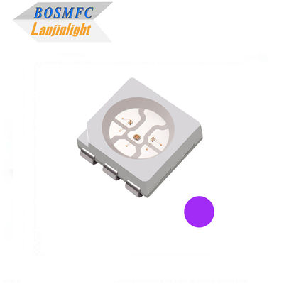 0.2W 5050 UV LED Chip 400nm 405nm Multipurpose para luz de tira