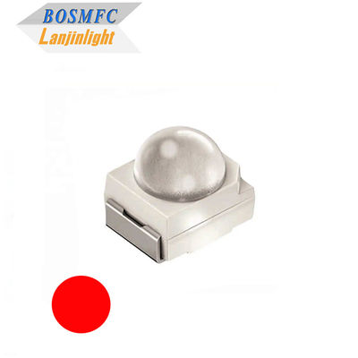 3528 SMD LED dome lens 60 graus Red supper bright 2000mcd led chip diode para semáforo