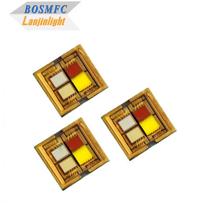Diodo de chip LED SMD de cerâmica colorido de alta potência RGBW 6065 para luz de palco
