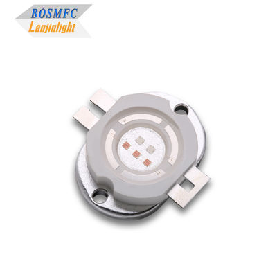 Fonte de luz LED integrada de alta potência vermelho+azul de cor dupla 5W para terapia espectral.