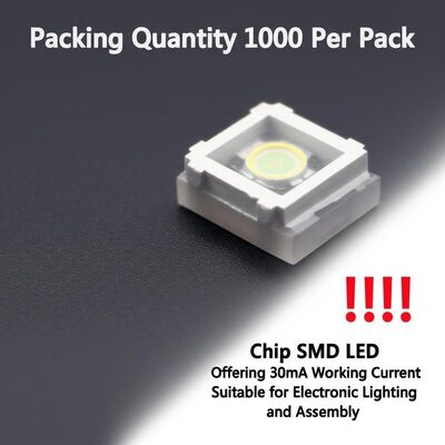 Quantidade de embalagem: 1000 por pacote Chip LED SMD Oferecendo 30mA de corrente de trabalho Adequado para iluminação eletrônica e montagem
